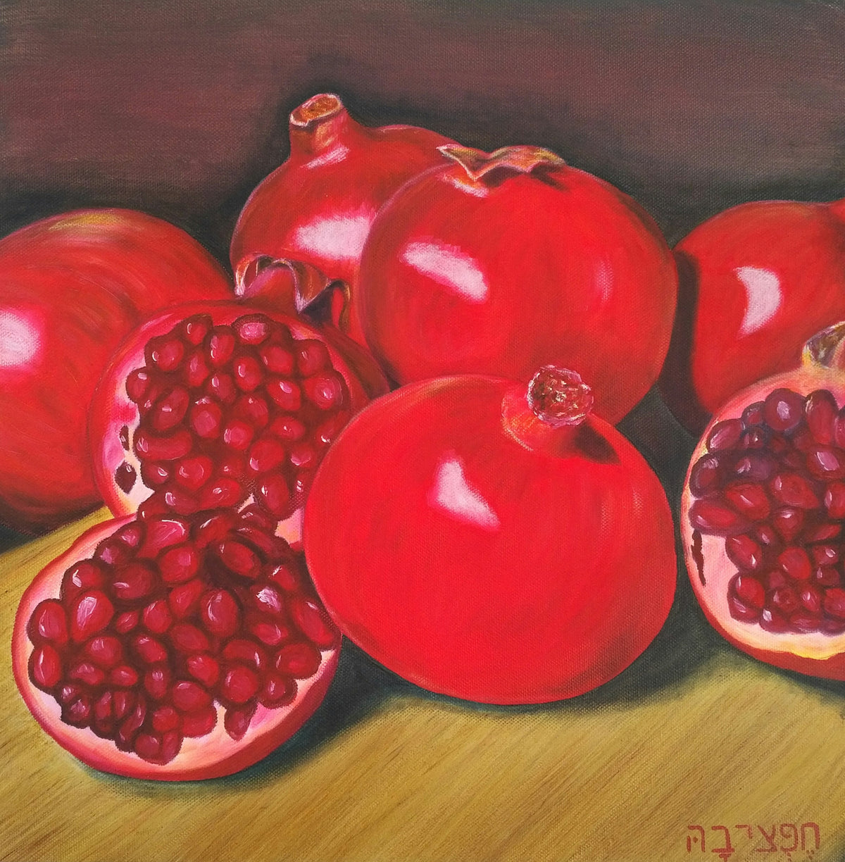 6 POMEGRANATES PROPHETIC ART boxed canvas prints
