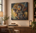 2 WARIOR AND LION PROPHETIC ART BOXED CANVAS PRINTS